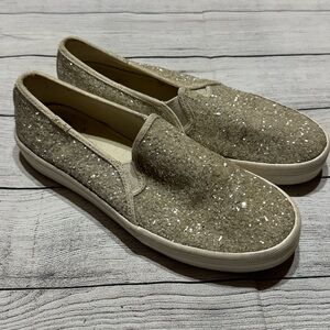 Keds× Kate Spade Glitter Slip-On Shoes size 7